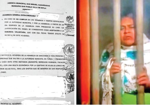 foro jurídico Comunidad en Oaxaca multa a quien salte a autoridad local; defensoría de DH en Oaxaca indaga