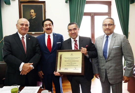 Foro jurídico ANDD Dr. Rodolfo Chávez de los Ríos, Dr Elías Huerta, Mgdo. Daniel Espinosa y Magistrado Antonio Fierros