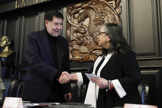 Gerardo Fernández Noroña y Norma Piña