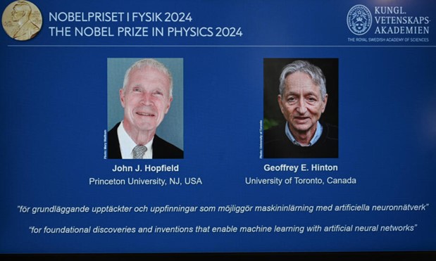 John Hopfield y Geoffrey Hinton premio nobel de física