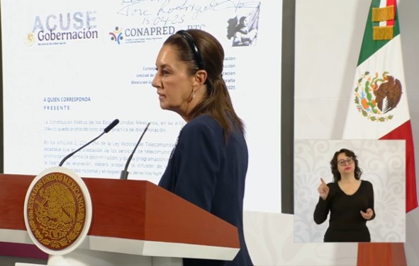 Sheinbaum pide a medios mexicanos retirar propaganda trumpista sobre migración