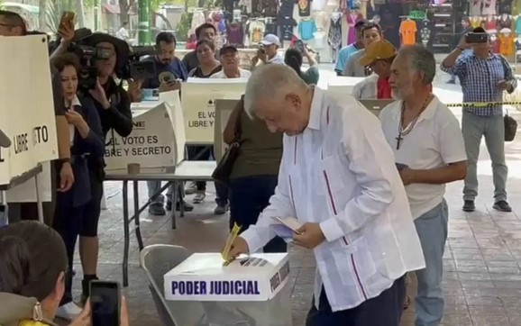 AMLO en la elección judicial