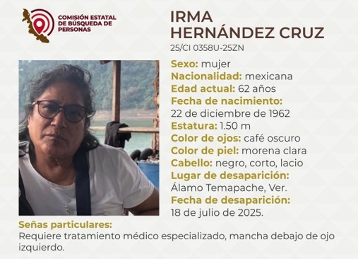 Hallan sin vida a Irma Hernández
