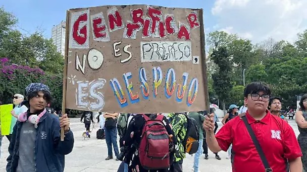 Marcha contra la gentrificación CDMX